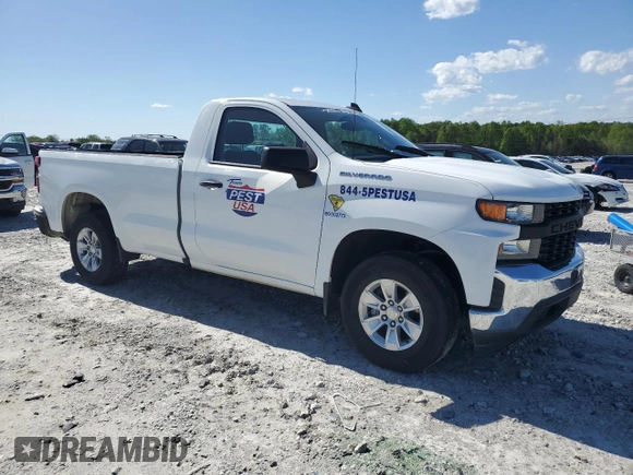 2021 Chevrolet Silverado 1500 Work Truck with VIN 3GCNWAEH0MG242300, listed as a Copart auction lot 50439714 with 64,486 mi miles and Salvage Title. Bid and sale history available at carsss.com. Image 4.