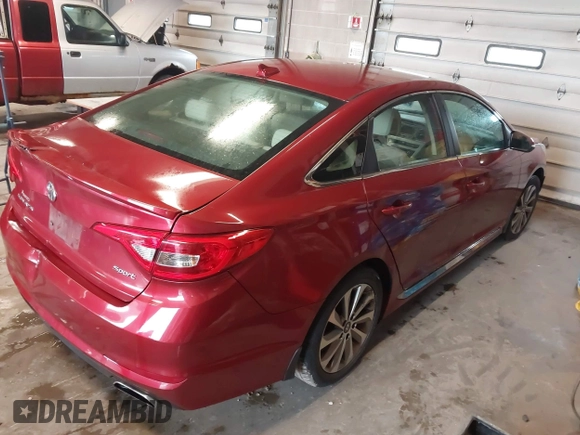 2015 Hyundai Sonata Sport with VIN 5NPE34AFXFH226615, listed as a IAAI auction lot 42311177 with 141,616 mi miles and . Bid and sale history available at DreamBid. Image 4.