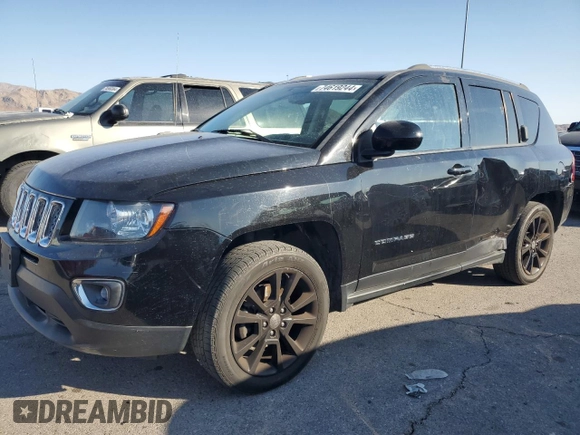 2015 Jeep Compass Limited with VIN 1C4NJDCB3FD258893, listed as a Copart auction lot 74619244 with 108,436 mi miles and Salvage Title. Bid and sale history available at carsss.com. Image 1.