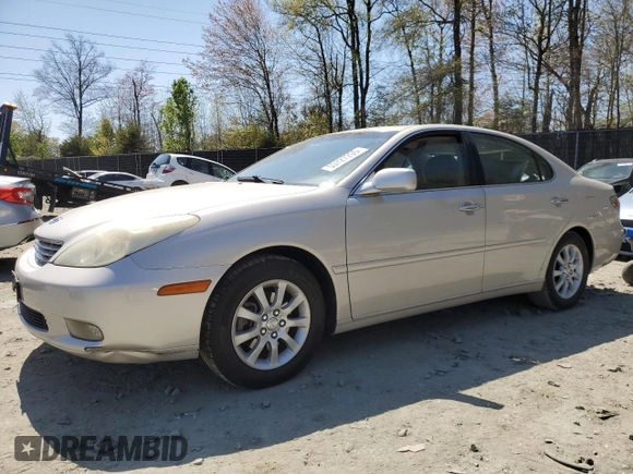 2003 Lexus ES 300 with VIN JTHBF30G230131052, listed as a Copart auction lot 53727255 with 122,755 mi miles and Salvage Title. Bid and sale history available at DreamBid. Image 1.