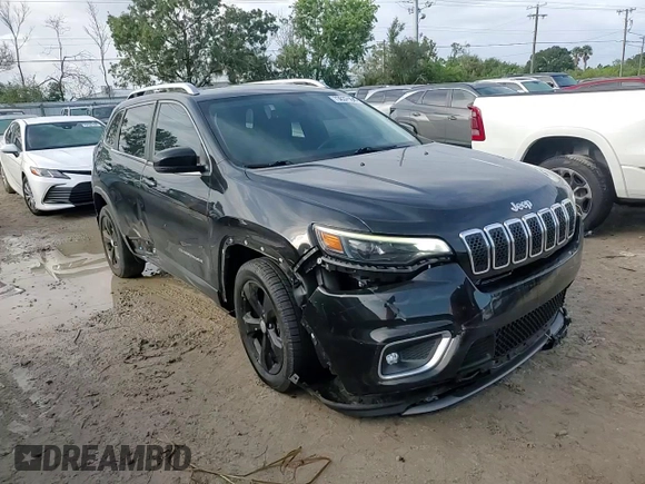 2019 Jeep Cherokee Limited with VIN 1C4PJLDN5KD135764, listed as a Copart auction lot 73637184 with 56,718 mi miles and Salvage Title. Bid and sale history available at DreamBid. Image 12.