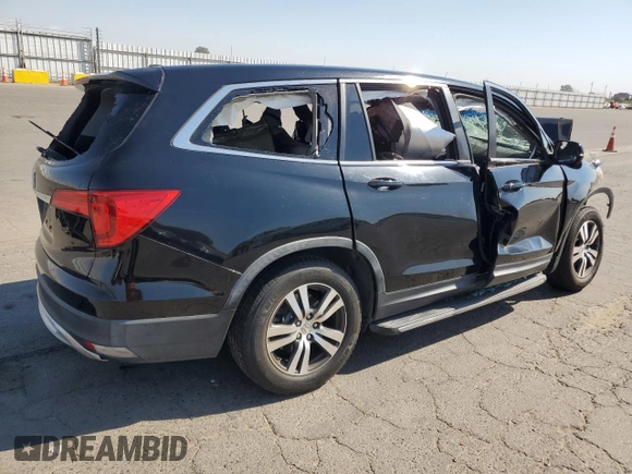 2016 Honda Pilot EX-L with VIN 5FNYF5H79GB043134, listed as a Copart auction lot 75058574 with Not Provided miles and Salvage Title. Bid and sale history available at DreamBid. Image 3.