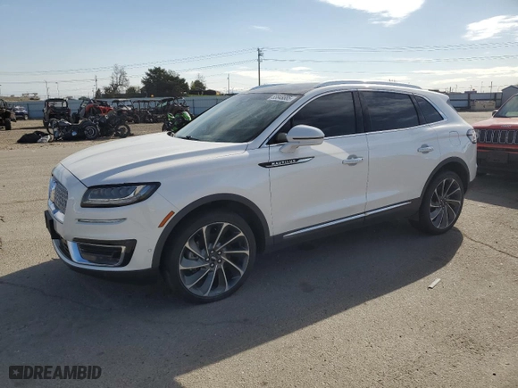 2019 Lincoln Nautilus Reserve with VIN 2LMPJ8LP0KBL28717, listed as a Copart auction lot 53848885 with 96,056 mi miles and Clean Title. Bid and sale history available at carsss.com. Image 1.