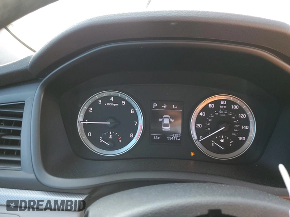 2018 Hyundai Sonata SE with VIN 5NPE24AF3JH707558, listed as a Copart auction lot 54739115 with 55,417 mi miles and Salvage Title. Bid and sale history available at carsss.com. Image 9.