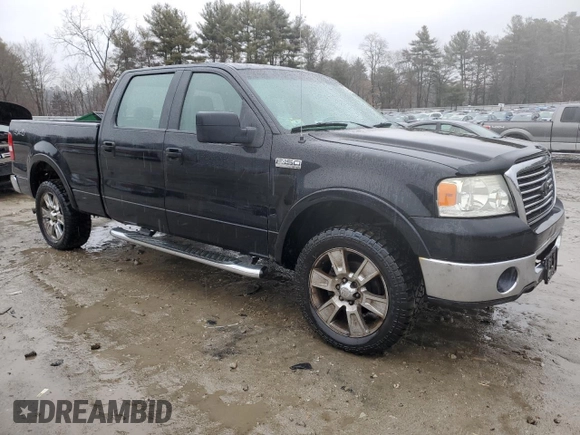 2008 Ford F-150 XL with VIN 1FTRW14W38FC31526, listed as a Copart auction lot 43559425 with 153,207 mi miles and Clean Title. Bid and sale history available at carsss.com. Image 4.