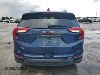 2022 GMC Terrain SLE with VIN 3GKALMEV7NL246663, listed as a Copart auction lot 55052815 with Not provided miles and Salvage title. Bid and sale history available at DreamBid. Image 6.