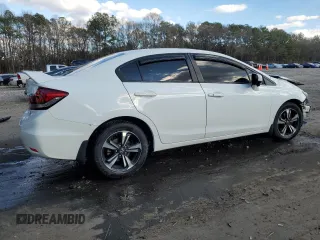 2014 Honda Civic Sedan EX with VIN 19XFB2F89EE204047, listed as a Copart auction lot 42176195 with 112,468 mi miles and Salvage Title. Bid and sale history available at carsss.com. Image 3.