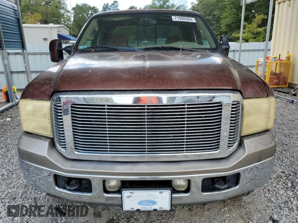 2005 Ford Super Duty F-250 XL with VIN 1FTSW21P65EC58581, listed as a Copart auction lot 71998364 with 328,440 mi miles and Salvage Title. Bid and sale history available at carsss.com. Image 5.