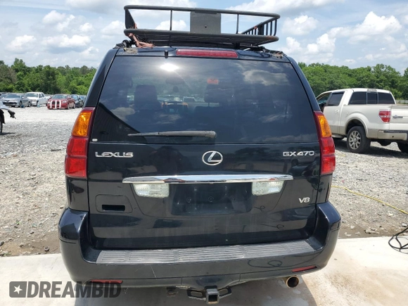 2006 Lexus GX 470 z VIN JTJBT20X660101641, wystawiony jako Copart lot #57242995 z przebiegiem 219 032 mil mil oraz Szkoda całkowita • Salvage title. Historia ofert i sprzedaży dostępna na DreamBid. Obrazek 6.