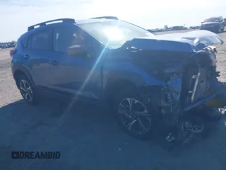2024 Subaru Crosstrek Premium with VIN JF2GUADC3RH222948, listed as a IAAI auction lot 42030755 with Not provided miles and . Bid and sale history available at DreamBid. Image 1.