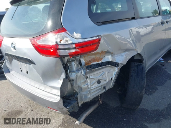 2017 Toyota Sienna L with VIN 5TDZZ3DC2HS803274, listed as a IAAI auction lot 41678577 with 44,427 mi miles and . Bid and sale history available at DreamBid. Image 6.