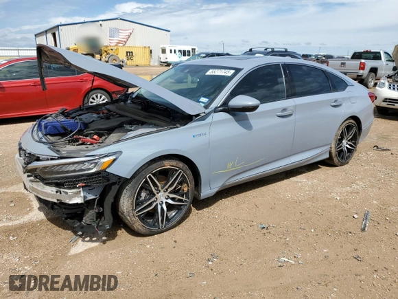 2021 Honda Accord Touring with VIN 1HGCV3F97MA005560, listed as a Copart auction lot 55271745 with 63,443 mi miles and Salvage title. Bid and sale history available at DreamBid. Image 1.
