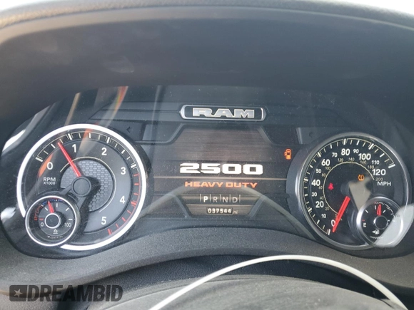 2022 Ram 2500 Tradesman with VIN 3C6UR5CLXNG384065, listed as a Copart auction lot 48380145 with 37,544 mi miles and Salvage Title. Bid and sale history available at carsss.com. Image 9.