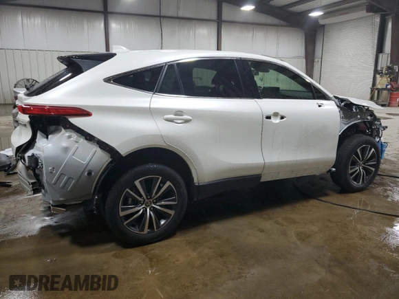 2022 Toyota Venza LE with VIN JTEAAAAH4NJ106864, listed as a Copart auction lot 64600374 with 43,642 mi miles and Salvage Title. Bid and sale history available at carsss.com. Image 3.