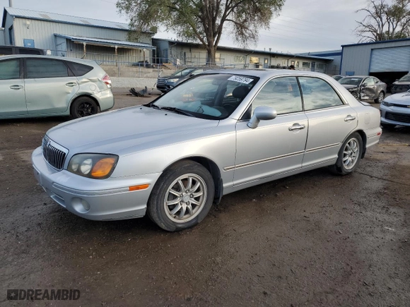 2002 Hyundai XG350 L with VIN KMHFU45E52A182510, listed as a Copart auction lot 79259794 with 145,878 mi miles and Salvage Title. Bid and sale history available at carsss.com. Image 1.
