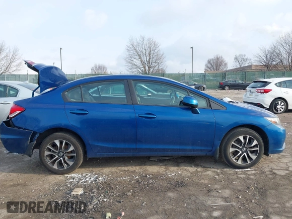 2013 Honda Civic EX with VIN 19XFB2F89DE251299, listed as a IAAI auction lot 41593767 with Not Provided miles and . Bid and sale history available at DreamBid. Image 12.