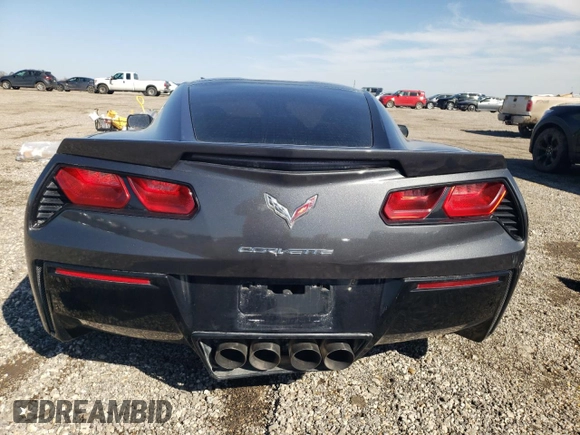 2017 Chevrolet Corvette 1LT with VIN 1G1YA2D75H5105076, listed as a Copart auction lot 43396205 with 66,451 mi miles and Salvage Title. Bid and sale history available at carsss.com. Image 6.