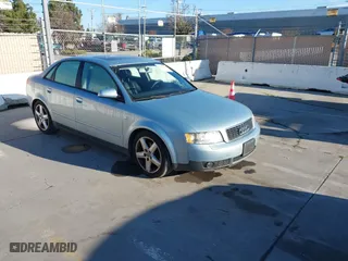 2004 Audi A4 1.8T with VIN WAUJC68E64A080352, listed as a IAAI auction lot 41635920 with 112,228 mi miles. Bid and sale history available at carsss.com. Image 1.