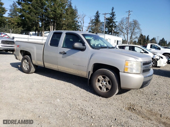 2008 Chevrolet Silverado 1500 LT w/1LT with VIN 2GCEK19J381149701, listed as a Copart auction lot 52803035 with 192,525 mi miles and Salvage Title. Bid and sale history available at carsss.com. Image 4.