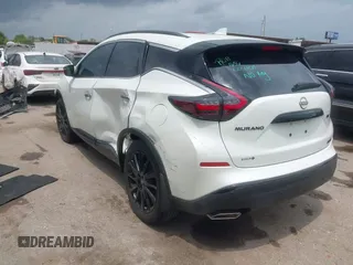 2023 Nissan Murano SV with VIN 5N1AZ2BJ2PC141944, listed as a IAAI auction lot 42159122 with 16,347 mi miles and . Bid and sale history available at DreamBid. Image 3.