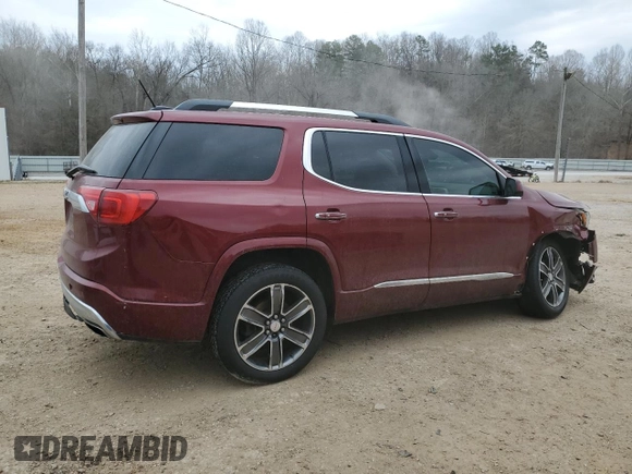 2017 GMC Acadia Denali with VIN 1GKKNPLSXHZ295250, listed as a Copart auction lot 47750295 with 201,698 mi miles and Salvage Title. Bid and sale history available at DreamBid. Image 3.