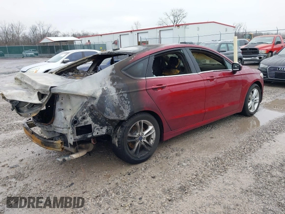 2018 Ford Fusion SE with VIN 3FA6P0H75JR135828, listed as a IAAI auction lot 41498095 with 1 mi miles. Bid and sale history available at carsss.com. Image 4.