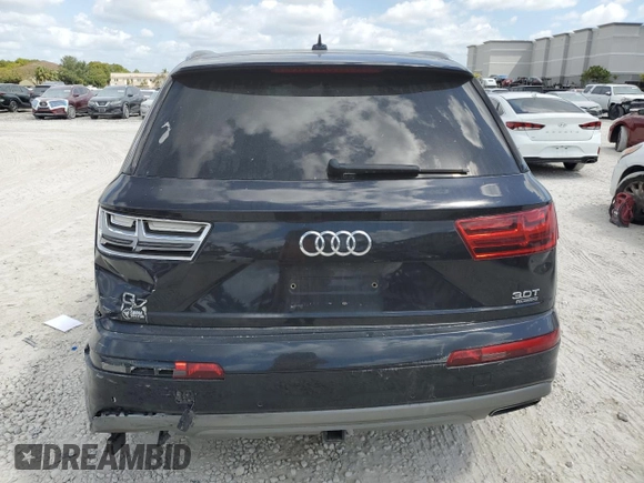 2017 Audi Q7 Premium Plus with VIN WA1LAAF71HD012886, listed as a Copart auction lot 51762015 with 123,485 mi miles and Salvage Title. Bid and sale history available at DreamBid. Image 6.