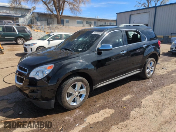 2015 Chevrolet Equinox LT with VIN 2GNALBEK0F1117888, listed as a Copart auction lot 50049905 with 159,306 mi miles and Salvage Title. Bid and sale history available at carsss.com. Image 1.