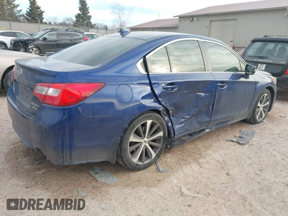 2017 Subaru Legacy Limited with VIN 4S3BNEN63H3012786, listed as a IAAI auction lot 41422437 with 1 mi miles. Bid and sale history available at carsss.com. Image 4.