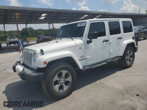 2016 Jeep Wrangler Unlimited Sahara with VIN 1C4BJWEG6GL182794, listed as a Copart auction lot 57880725 with 127,752 mi miles and Salvage title. Bid and sale history available at DreamBid. Image 1.