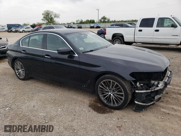 2018 BMW 5 Series 530e xDrive with VIN WBAJB1C54JG624157, listed as a Copart auction lot 51485545 with 111,659 mi miles and Salvage Title. Bid and sale history available at carsss.com. Image 4.