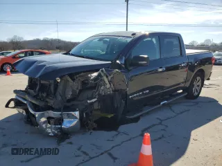 2019 Nissan Titan SV with VIN 1N6AA1E68KN530501, listed as a Copart auction lot 43610015 with 79,697 mi miles and Salvage title. Bid and sale history available at DreamBid. Image 1.