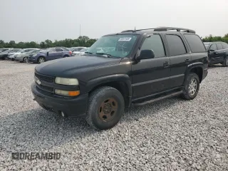 2004 Chevrolet Tahoe Z71 z VIN 1GNEK13ZX4R159262, wystawiony jako Copart lot #58047455 z przebiegiem Nie podano mil oraz Szkoda całkowita • Salvage title. Historia ofert i sprzedaży dostępna na DreamBid. Obrazek 1.