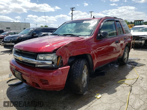 2007 Chevrolet TrailBlazer LT with VIN 1GNDS13S572273925, listed as a Copart auction lot 57572244 with 204,331 mi miles and Salvage Title. Bid and sale history available at DreamBid. Image 1.