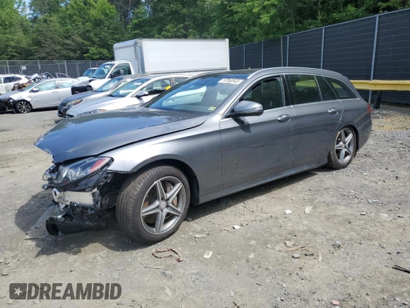 2017 Mercedes-Benz E 400 Luxury with VIN WDDZH6GB4HA202488, listed as a Copart auction lot 57050545 with 66,121 mi miles and Salvage title. Bid and sale history available at DreamBid. Image 1.