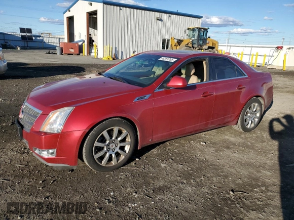 2008 Cadillac CTS AWD w/1SB with VIN 1G6DS57V080194943, listed as a Copart auction lot 48381265 with 128,446 mi miles and Salvage Title. Bid and sale history available at carsss.com. Image 1.