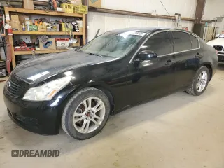 2007 Infiniti G35 G35x with VIN JNKBV61F07M809256, listed as a Copart auction lot 57298925 with 250,542 mi miles and Salvage Title. Bid and sale history available at DreamBid. Image 1.