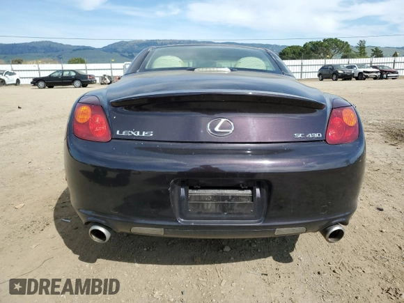 2004 Lexus SC 430 z VIN JTHFN48Y640056039, wystawiony jako Copart lot #48590735 z przebiegiem 117 295 mil mil oraz Szkoda całkowita • Salvage title. Historia ofert i sprzedaży dostępna na DreamBid. Obrazek 6.