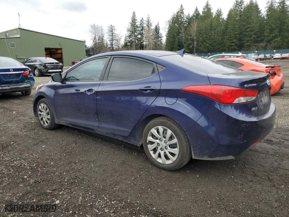 2012 Hyundai Elantra GLS PZEV with VIN 5NPDH4AE2CH062907, listed as a Copart auction lot 48161985 with 196,095 mi miles and Salvage Title. Bid and sale history available at carsss.com. Image 2.