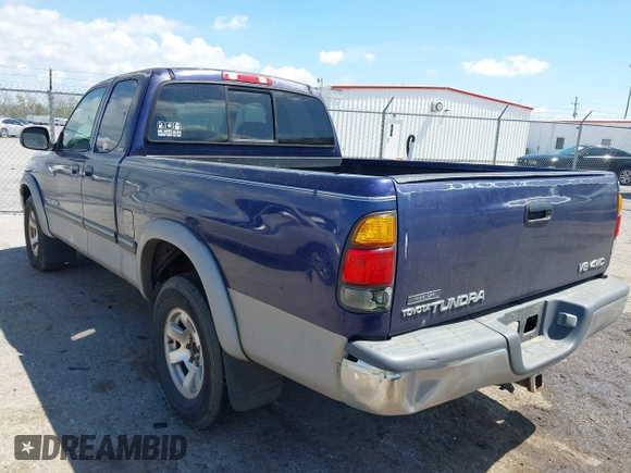 2000 Toyota Tundra SR5 with VIN 5TBBT4419YS001420, listed as a IAAI auction lot 41848432 with 240,968 mi miles and . Bid and sale history available at DreamBid. Image 3.