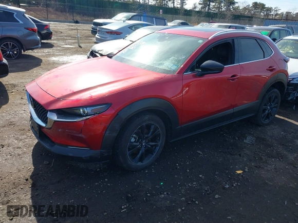 2022 Mazda CX-30 2.5 Turbo Premium Package with VIN 3MVDMBDY1NM458943, listed as a IAAI auction lot 41513141 with 16,858 mi miles. Bid and sale history available at carsss.com. Image 17.