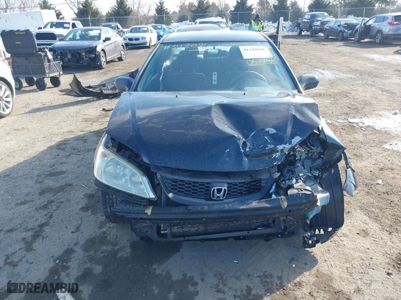 2005 Honda Civic Cpe VP with VIN 1HGEM21165L052284, listed as a IAAI auction lot 41342086 with 186,513 mi miles. Bid and sale history available at carsss.com. Image 13.