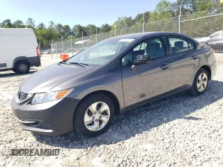 2014 Honda Civic Sedan LX with VIN 19XFB2F57EE076445, listed as a Copart auction lot 52395105 with 116,571 mi miles and Non Repairable. Bid and sale history available at carsss.com. Image 1.