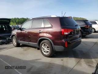 2015 Kia Sorento LX with VIN 5XYKTCA65FG617496, listed as a Copart auction lot 54191635 with 118,977 mi miles and Clean Title. Bid and sale history available at carsss.com. Image 2.