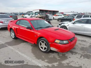 2001 Ford Mustang GT Deluxe with VIN 1FAFP42X71F205746, listed as a IAAI auction lot 41665046 with 1 mi miles. Bid and sale history available at carsss.com. Image 1.