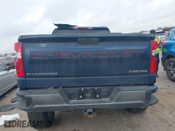 2020 Chevrolet Silverado 1500 Custom with VIN 1GCRWBEHXLZ339073, listed as a IAAI auction lot 41508633 with 90,672 mi miles. Bid and sale history available at carsss.com. Image 16.