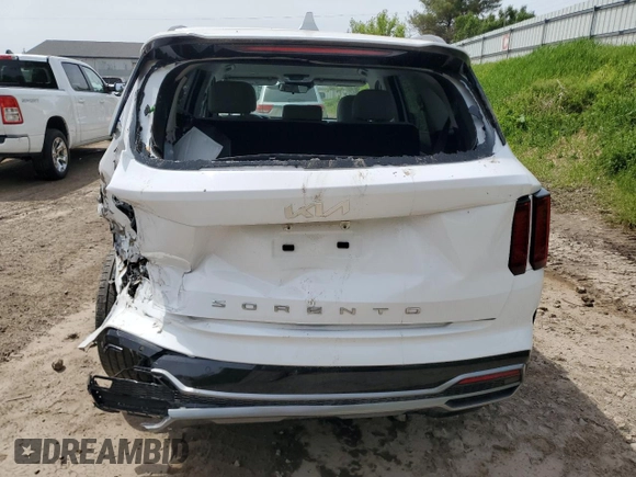2022 Kia Sorento S with VIN 5XYRL4LCXNG142191, listed as a Copart auction lot 57647935 with 17,789 mi miles and Clean title. Bid and sale history available at DreamBid. Image 6.