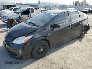 2013 Toyota Prius One with VIN JTDKN3DU9D5593262, listed as a Copart auction lot 44037195 with 128,924 mi miles and Salvage Title. Bid and sale history available at carsss.com. Image 1.