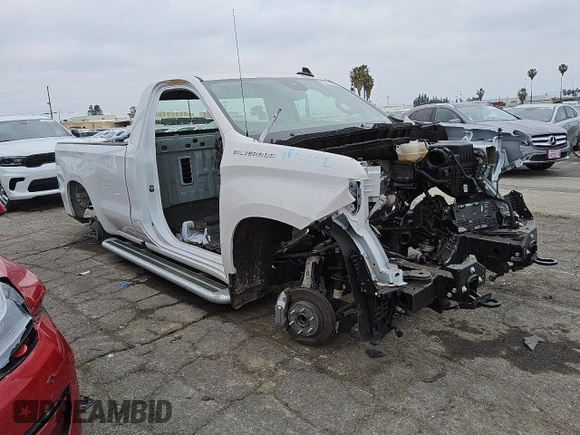 2024 Chevrolet Silverado 1500 Work Truck with VIN 3GCNAAED8RG336475, listed as a Copart auction lot 50422115 with 0 mi miles and Salvage Title. Bid and sale history available at carsss.com. Image 4.