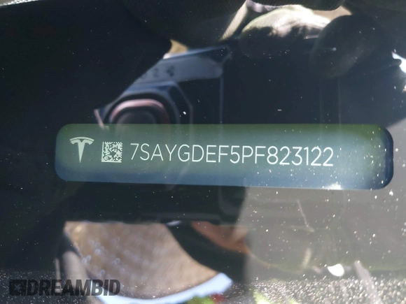 2023 Tesla Model Y Performance with VIN 7SAYGDEF5PF823122, listed as a IAAI auction lot 41546480 with 12,943 mi miles and . Bid and sale history available at DreamBid. Image 9.